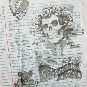 Grateful Dead Bertha Notebook Sketch Licensed